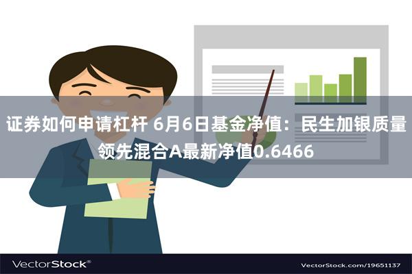 证券如何申请杠杆 6月6日基金净值：民生加银质量领先混合A最新净值0.6466