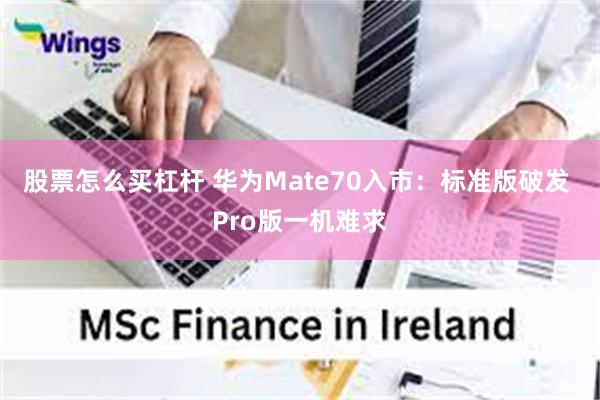 股票怎么买杠杆 华为Mate70入市：标准版破发 Pro版一机难求