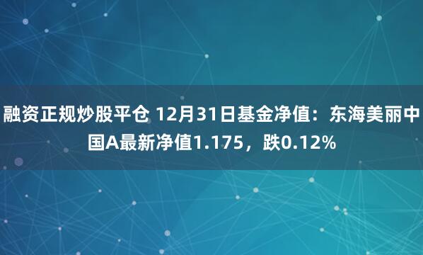 融资正规炒股平仓 12月31日基金净值：东海美丽中国A最新净值1.175，跌0.12%