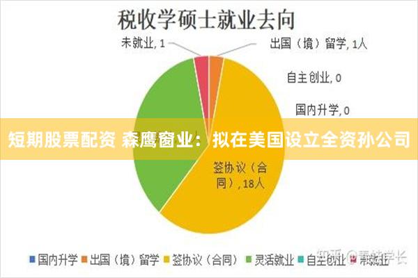 短期股票配资 森鹰窗业：拟在美国设立全资孙公司