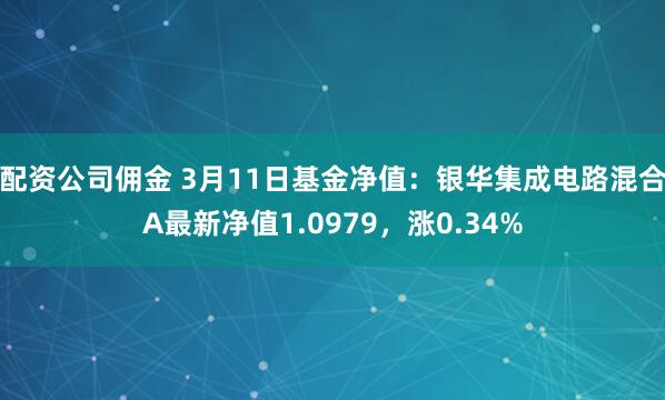 配资公司佣金 3月11日基金净值：银华集成电路混合A最新净值1.0979，涨0.34%